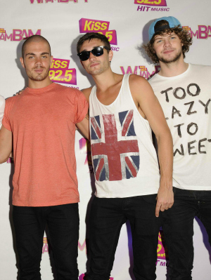 Members of boy band The Wanted at KissFM's Wham Bam