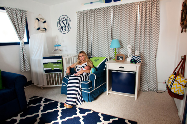 Anya Sarre's nursery for son Sawyer