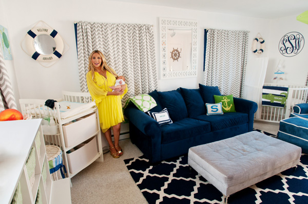 Anya Sarre's nursery for son Sawyer