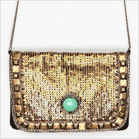 Kimchi Blue Art Deco Jeweled clutch