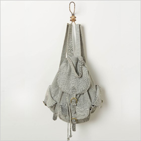 Fade out leather backpack