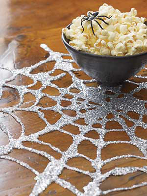 Glitter webs