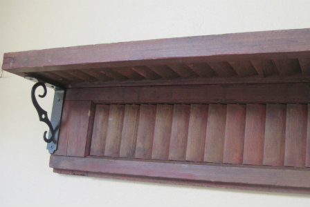 Shutter shelf