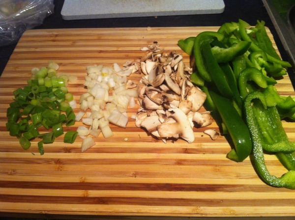 Chop vegetables