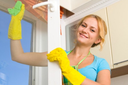 Washing windows