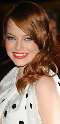 Emma Stone's red hairstyle