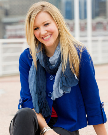 Woman wearing fashionable fall outfit
