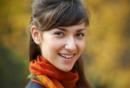 Fall woman