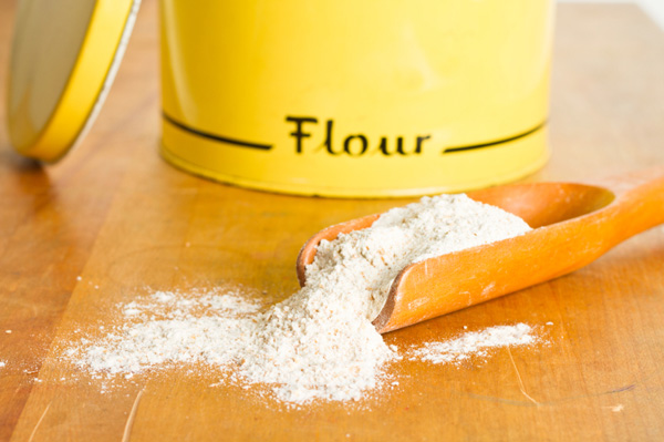 Flour in canister