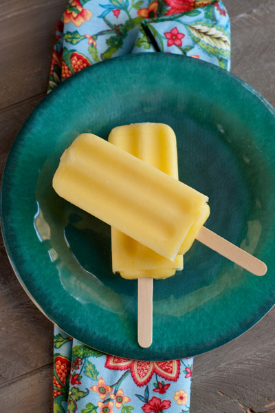 Frozen pina coladas on a stick recipe