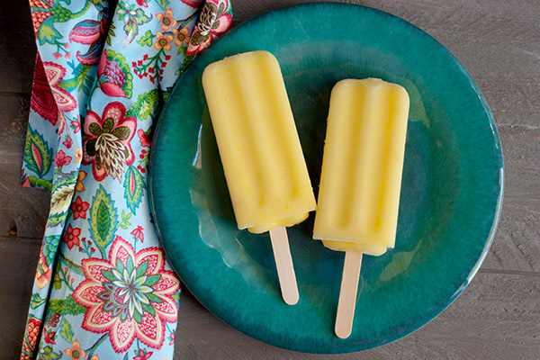 Frozen pina coladas on a stick recipe