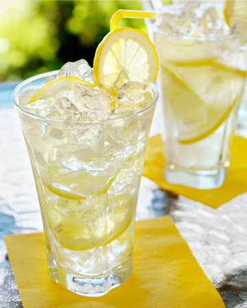 Glass of lemonade