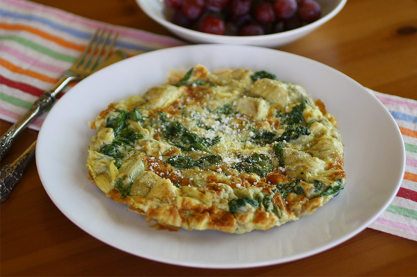 Gluten-free Friday: Artichoke-spinach frittata