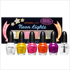 Sephora by OPI neon lights mini set 