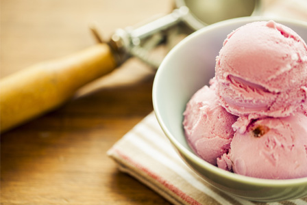 Strawberry ice cream