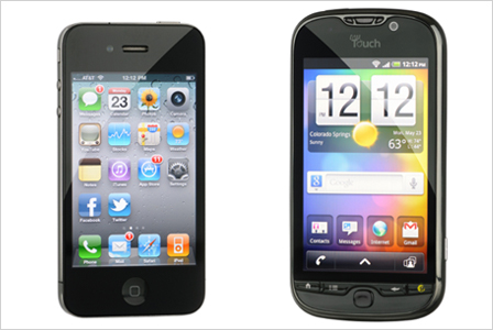 iPhone and Android phones