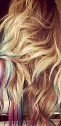 Lauren Conrad's rainbow hairstyle idea