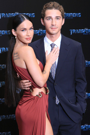 Shia LaBeouf and Megan Fox