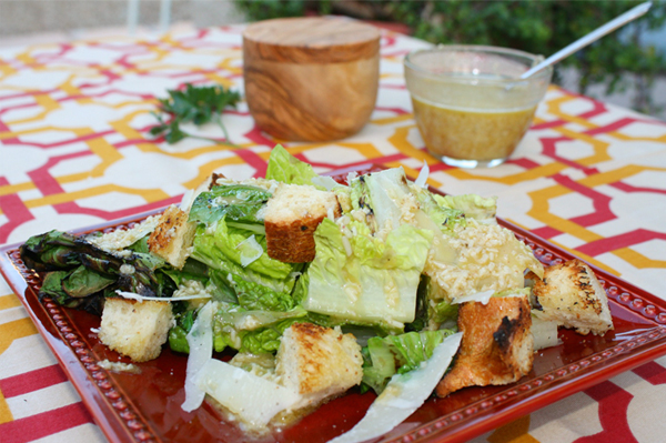 Grilled Caesar Salad with Dressing