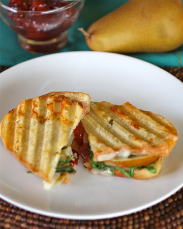 Meatless Monday: Pear and Gruyère panini with tart cherry preserves