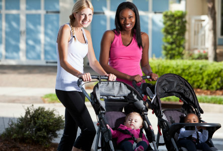Mums with strollers