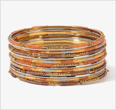 Ombré Beaded Bangle Set 