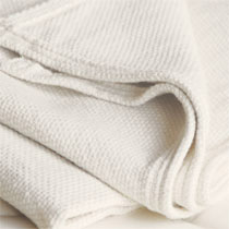 organic pebble-weave cotton blanket