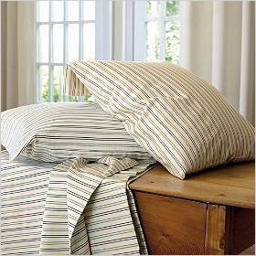 Subtle bedding stripes