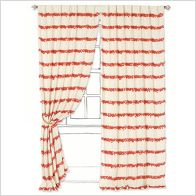 Bold curtain stripes