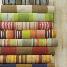 Subtle rug stripes