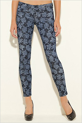 skinny floral jeans by Guess