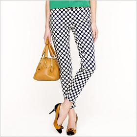 polka dot pants from J. Crew 