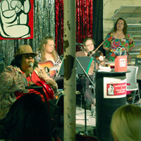 Musicians performing