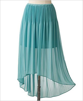 LC Lauren Conrad pleated chiffon skirt