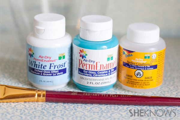Supplies for enamel vases