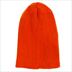 orange knit beanie
