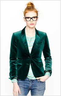 My pick: Velvet Blazer, $178, J. Crew