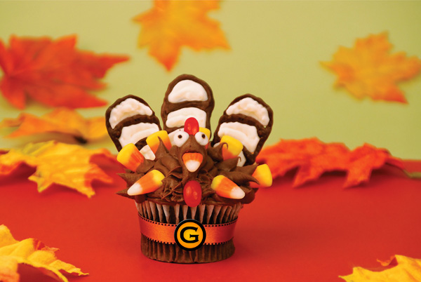 Turkey-inspired cupcake