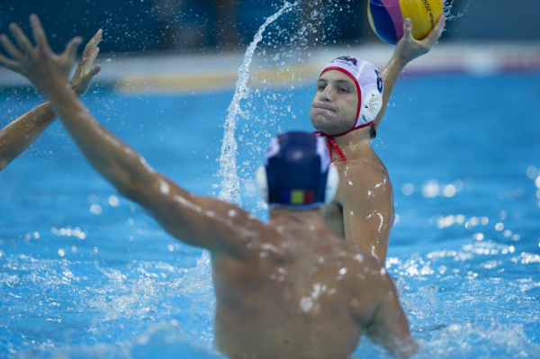 US Men's Water Polo Player Vs Romania