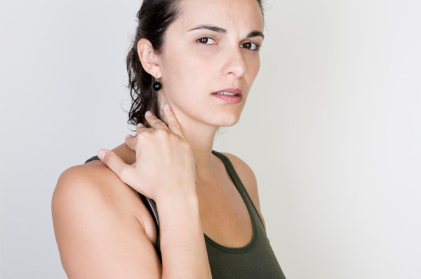 woman in pain