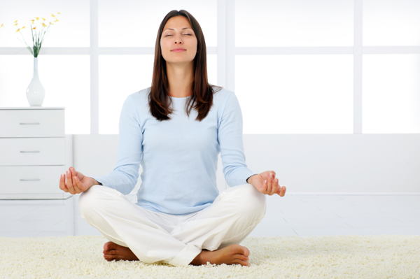 mom meditating