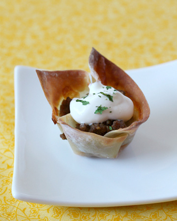 wonton taco