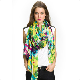Tasha Painted Floral Scarf