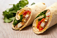 Provencal chicken wrap