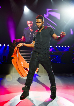 Usher Performing in London