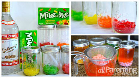 Mike and Ike infused vodka