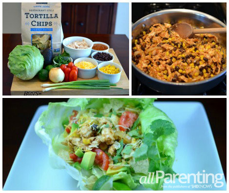 chicken enchilada collage