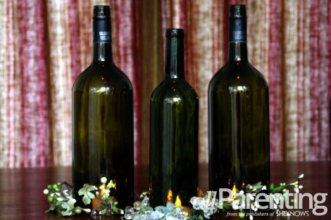 Wine bottle hurricanes