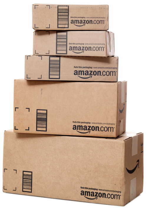 Amazon.com boxes
