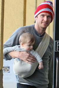 Christopher Jarecki and son Bear Blue.